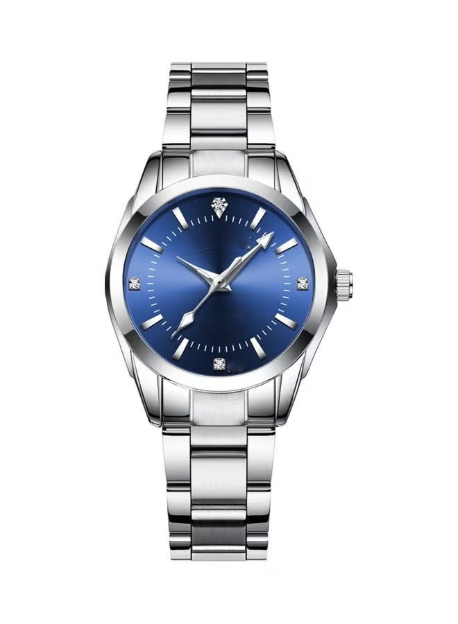 ساعة الكوارتز الكلاسيكية للنساء - ساعة معصم أنيقة التناظرية مع فرقة الفولاذ المقاوم للصدأ، مقاومة للماء، تصميم الحد الأدنى للارتداء الرسمي والعادي - Image 1